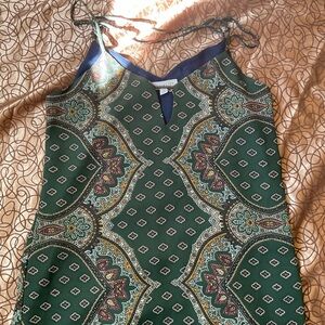 Socialite Green Paisley Dress